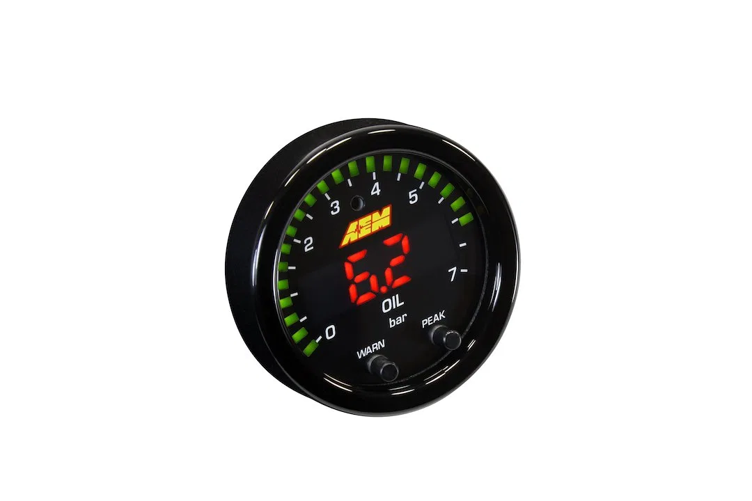 30-0301 – AEM ELECTRON Gauge Fuel Pressure/ Oil Pressure, Single Gauge That Can Be Used to Display Either Fuel Pressu...